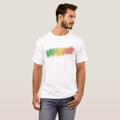 線の外側の色メンズベーシックTシャツ Tシャツ (正面フル)