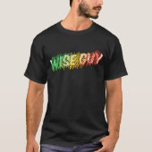 線の外側の色基本的な黒いTシャツ Tシャツ (正面)