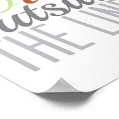 線の外側の色8x10 ポスター (角)