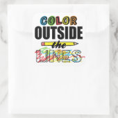 線の外側の色 スクエアシール (バッグ)