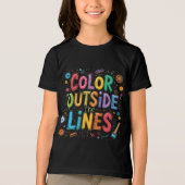 線の外側の色 トライブレンドＴシャツ (正面)