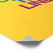 線の外側の色 ポスター (角)