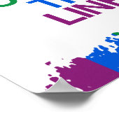 線の外側の色 ポスター (角)