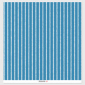 線の太ストライプい青と白 シール (シート)