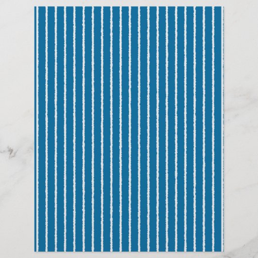 線の太ストライプい青と白 チラシ (正面)
