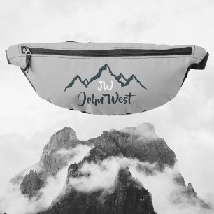 線の山描域のパーソナル化可能なモノグラム ファニーパック