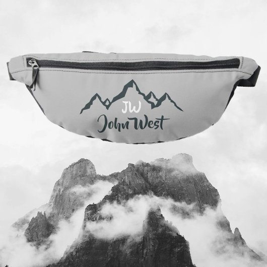 線の山描域のパーソナル化可能なモノグラム ファニーパック