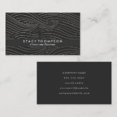 線の波型パターン 名刺 (正面/裏面)