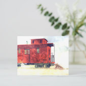 線の端のキャブース ポストカード (スタンド正面)