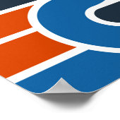 線の線が引かれたシームレスなヴィンテージパターン ポスター (角)