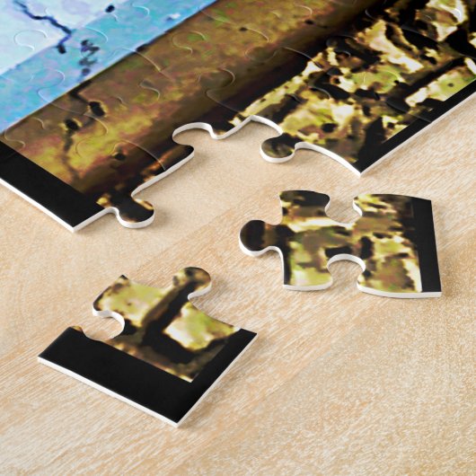 線の色 ジグソーパズル (側面)