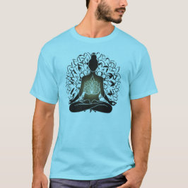 線の静けさ: マインドフルネスと瞑想Tシャツ Tシャツ