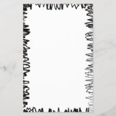 線の黒縁どと白の理容師価格表 チラシ (裏面)