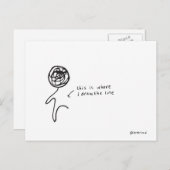 線はがきを描く ポストカード (正面/裏面)