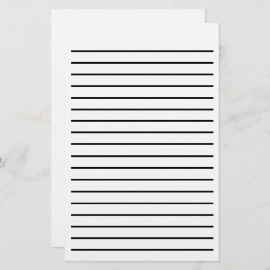 線はっきりした文具 便箋 (正面/裏面)