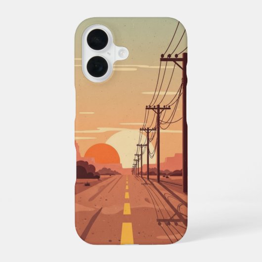 線は遠くへ iPhone 16ケース (裏面)