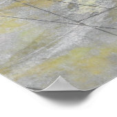 線よくはしゃぐ水色プリント ポスター (角)