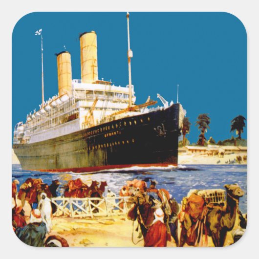 線をオーストラリアに向ける スクエアシール (正面)