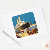 線をオーストラリアに向ける スクエアシール (封筒)