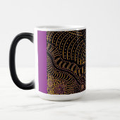 線を横切点々のあるる裂け目 – オリジナルのグラフィック モーフィングマグカップ (左)