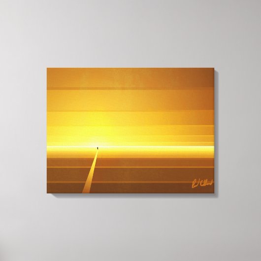 線を歩く キャンバスプリント (正面)