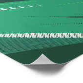 線を速くするエネルギッシュな緑のグラデーション ポスター (角)