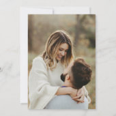 線アーチ モダン|ミニマル写結婚真 招待状 (裏面)