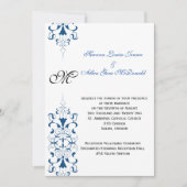 線エレガント 招待状 (正面)