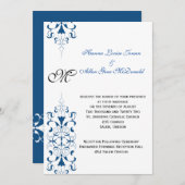 線エレガント 招待状 (正面/裏面)