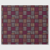 線カラフルの2乗 ラッピングペーパー (フラット)