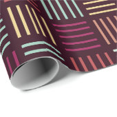 線カラフルの2乗 ラッピングペーパー (ロールコーナー)