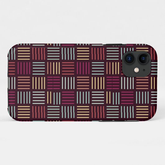 線カラフルの2乗 Case-Mate iPhoneケース (裏面(横))