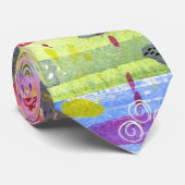 線カラフル水色抽象芸術 ネクタイ (ロール)