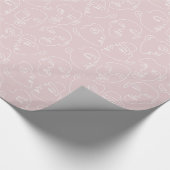 線スケッチ ラッピングペーパー (角)