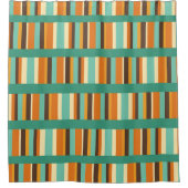 線ストライプ線 シャワーカーテン (正面)