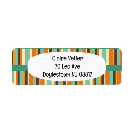 線ストライプ線 ラベル (正面)