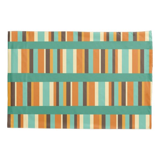 線ストライプ線 枕カバー (裏面)