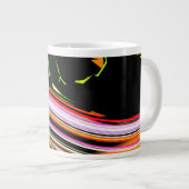 線ストローク ジャンボコーヒーマグカップ (正面右)