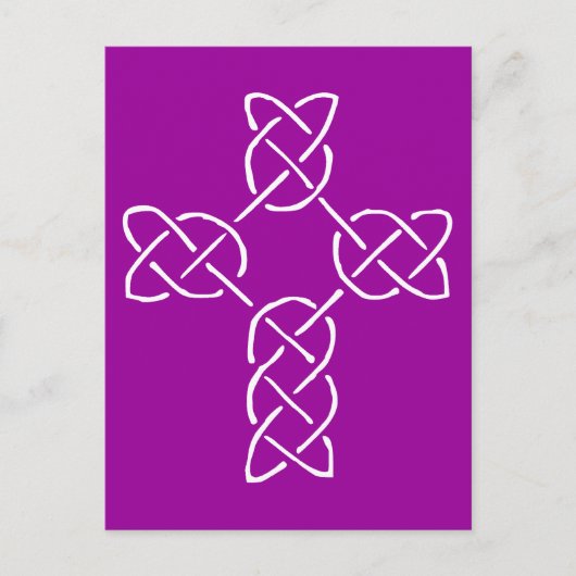 線セ独身のルトスタイル十字架 ポストカード (正面)