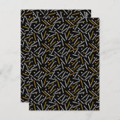 線パターン4 ポストカード (正面/裏面)