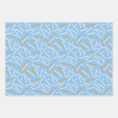 線パターン6 ラッピングペーパーシート (正面)