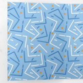 線パターン7 三つ折りクリスマスカード (内部最初)