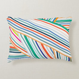 線パターン アクセントクッション