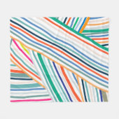 線パターン フリースブランケット (正面(横))