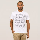 線パターン Tシャツ (正面フル)