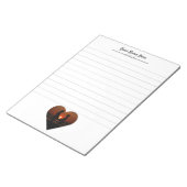 線パーソナライズされた付き書写真のパッド ノートパッド (アングル)