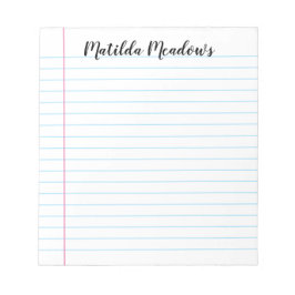 線パーソナライズされた ノートパッド