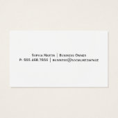 線フェミニンのアート | 女性の美しいロゴ (裏面)