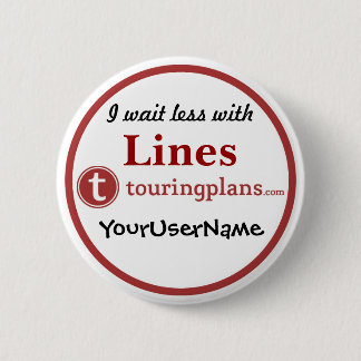 線ボタン – デザイン3 （白） 缶バッジ