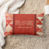 線モダン幾何mrミセス・コーラル ランバークッション (ブランケット)